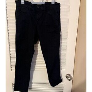 Torrid Women’s 12R Black Utility Pants Roll Cuff Snap Hem Straight Leg Gorpcore